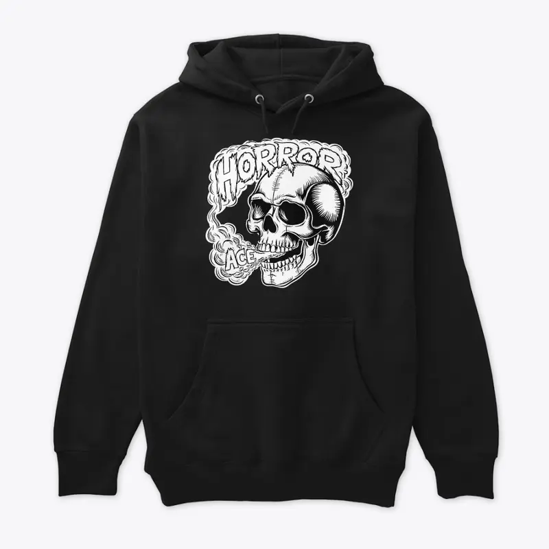 Skull Smoking Horror Ace Premium Hoodie