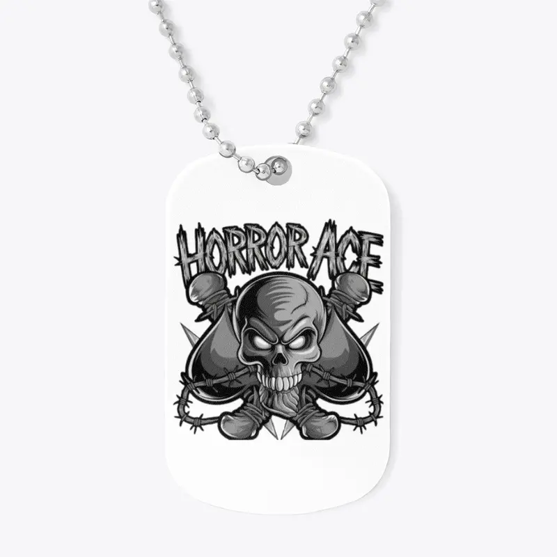 "Razor Bones" Horror Ace Dog Tag